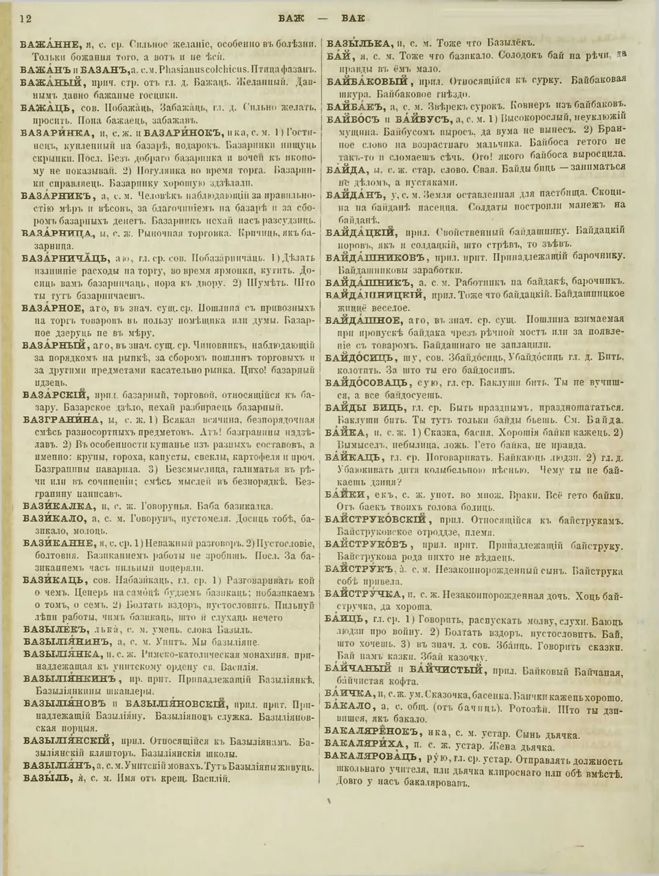 Ст. 19 — Словарь бѣлорусскаго нарѣчія (1870). І. І. Насовіч — Беларускія  дыялектныя слоўнікі